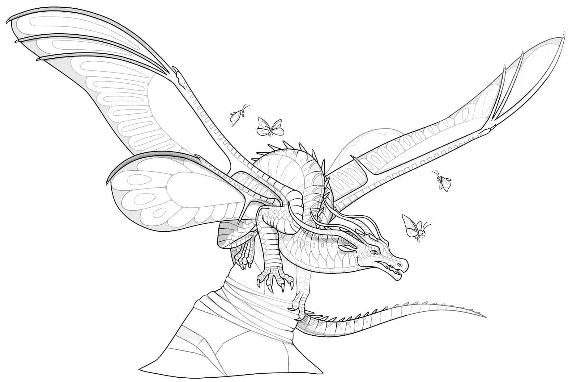 Ateşten Kanatlar (Wings of Fire) Boyama