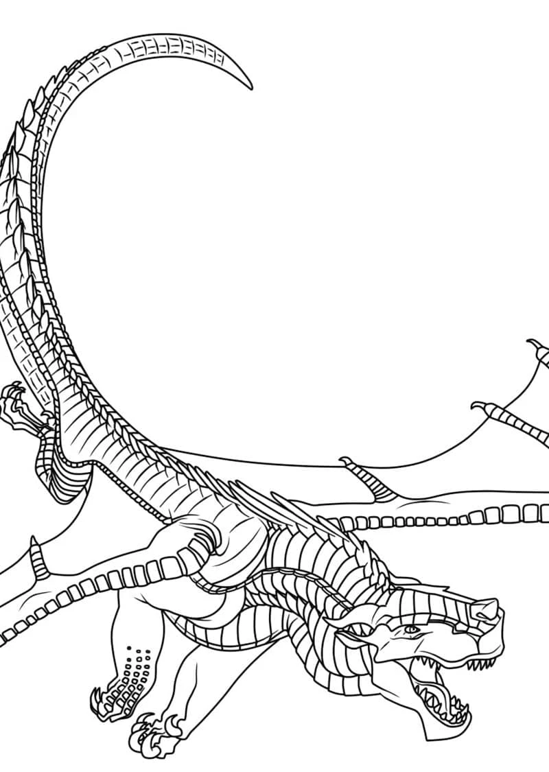 Ateşten Kanatlar (Wings of Fire) boyama sayfası – keyifli zaman, renkli çizimler