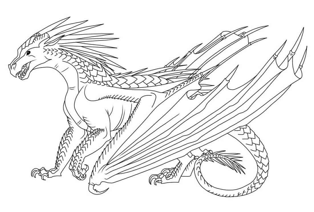 Ateşten Kanatlar (Wings of Fire) boyama sayfası – evde etkinlik, ücretsiz yazdır