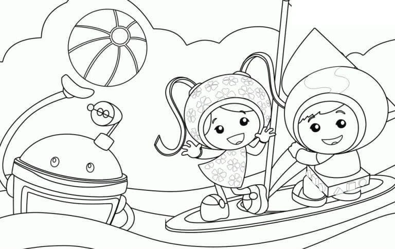 Team Umizoomi boyama sayfası #20 – mürekkep tasarrufu sağlar, PDF indir