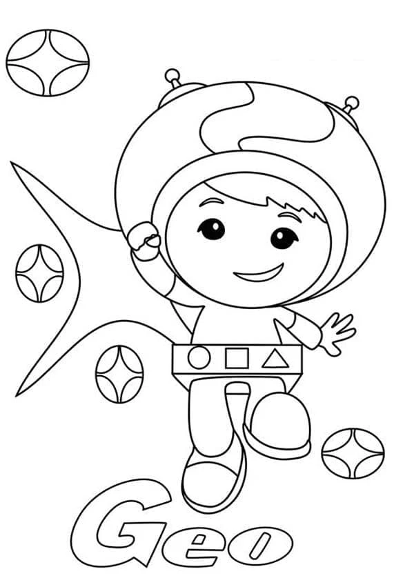 Team Umizoomi boyama sayfası #23 – yaratıcı sanat çalışması, eğlenceli etkinlik