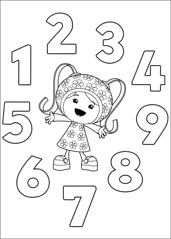 Team Umizoomi boyama sayfası – yaratıcılığı geliştirir, keyifli zaman
