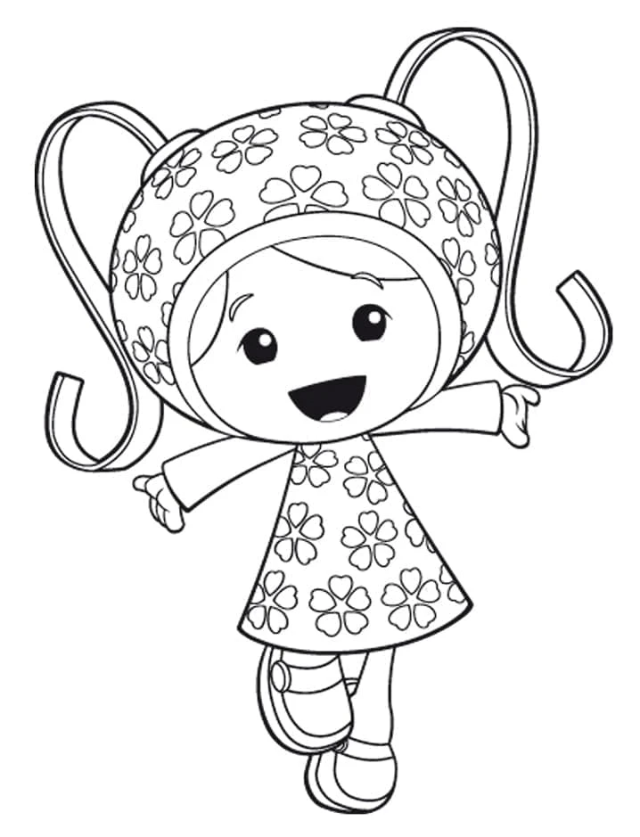 Team Umizoomi boyama sayfası – boyama etkinliği, çocuk aktivitesi