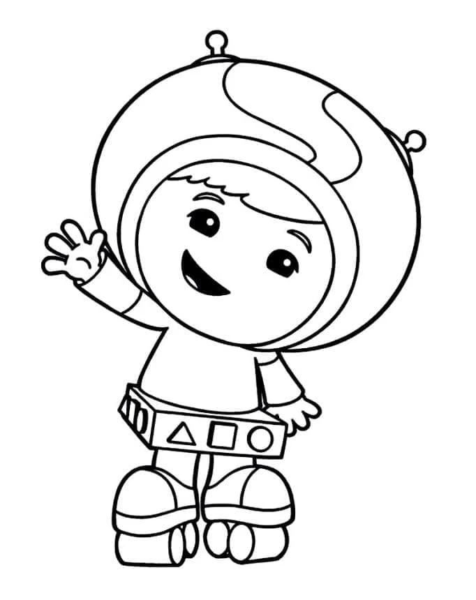 Team Umizoomi boyama sayfası – basit çizim, kolay boyama