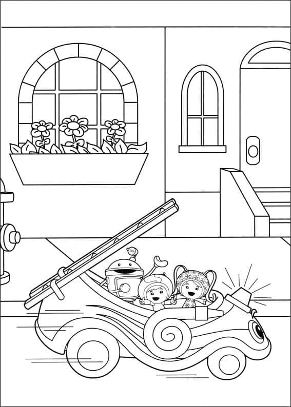 Team Umizoomi boyama sayfası – yaratıcılık, eğlenceli etkinlik