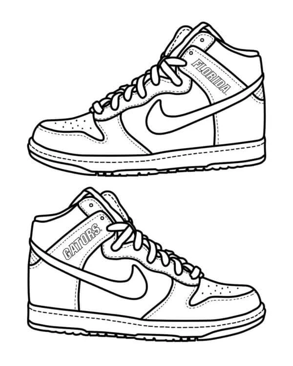 Nike boyama sayfası – yaratıcılığı geliştirir, keyifli zaman