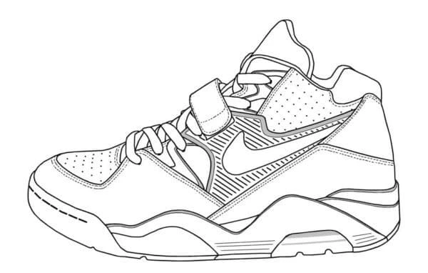 Nike boyama sayfası – okul öncesi, evde etkinlik