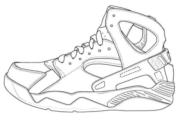 Nike boyama sayfası – boyama çalışması, yaratıcılığı geliştirir