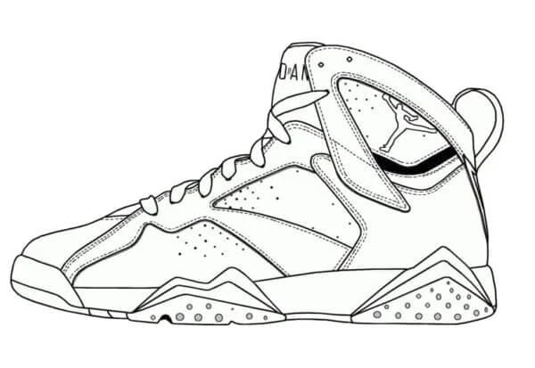 Nike boyama sayfası – sevimli karakter, sanatsal çalışma