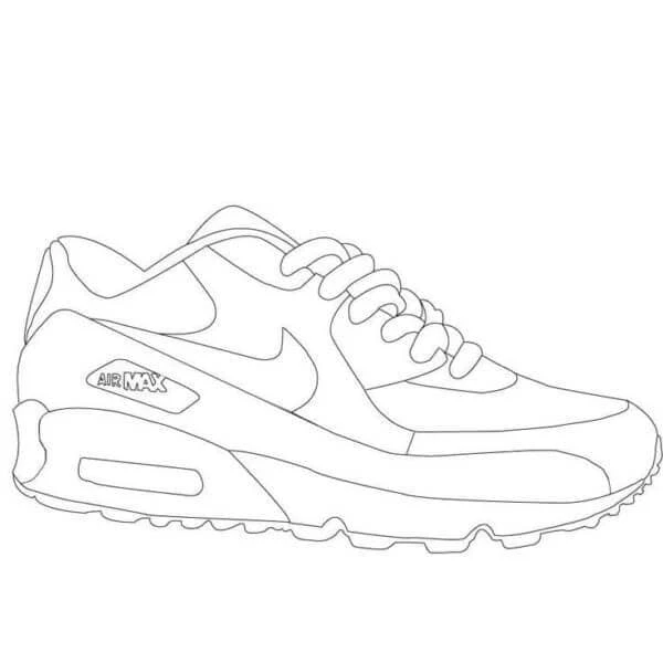 Nike boyama sayfası – sanatsal çalışma, çocuklar için