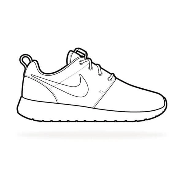 Nike boyama sayfası – renkli çizimler, okul öncesi