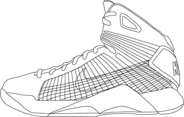 Nike boyama sayfası – kolay boyama, eğitici aktivite