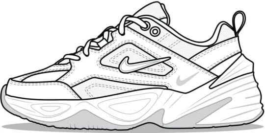 Nike boyama sayfası – çocuk aktivitesi, PDF indir