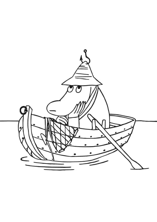 Moomin boyama sayfası #4 – ekran süresine alternatif, çocuklarla kaliteli zaman