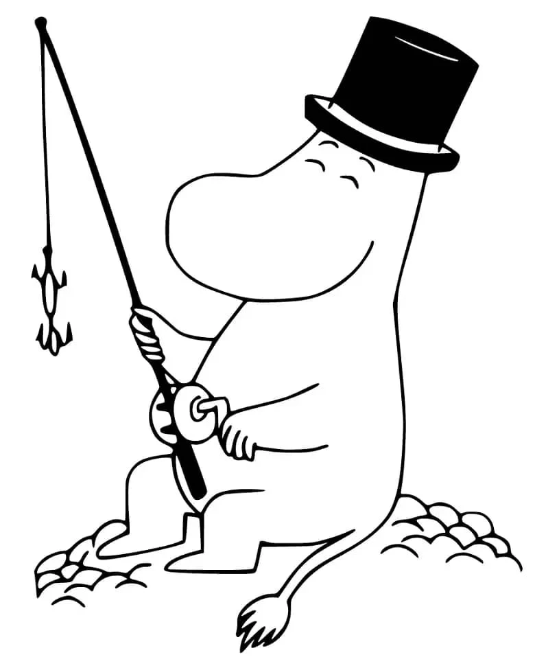 Moomin boyama sayfası #11 – çocuklarla kaliteli zaman, yaratıcılığı geliştirir