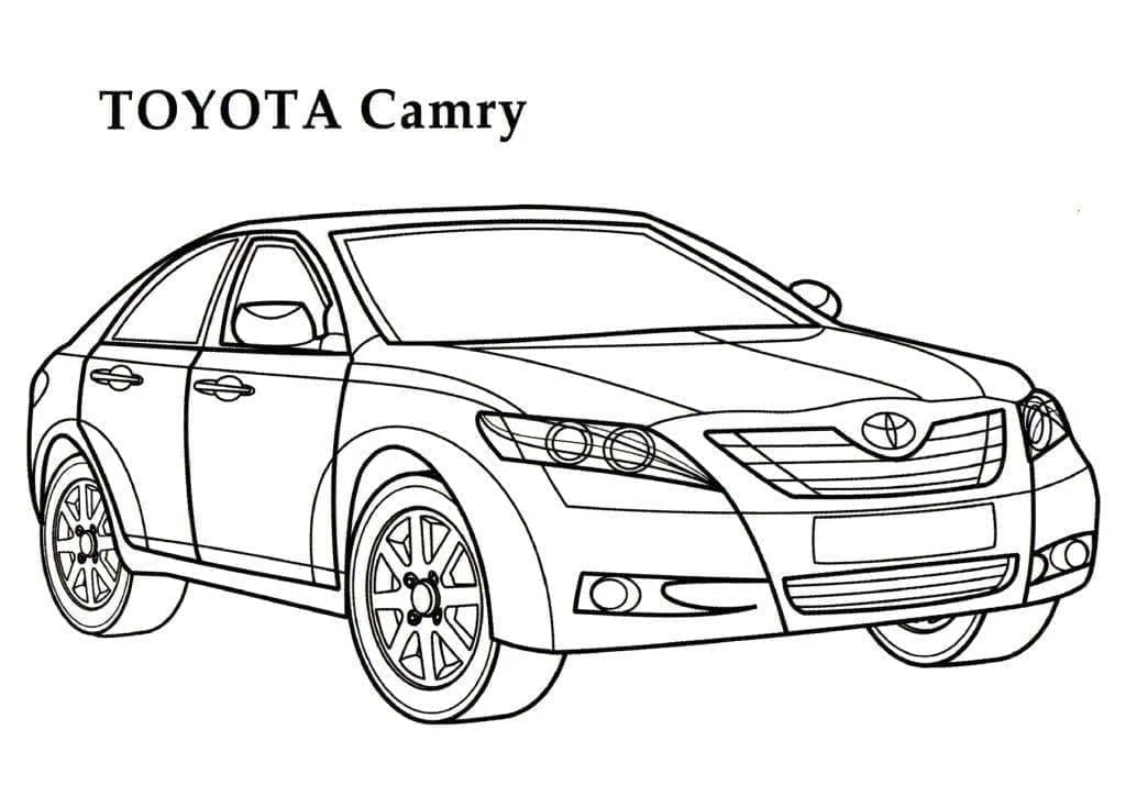 Toyota boyama sayfası – el becerilerini geliştirir, boyama çalışması