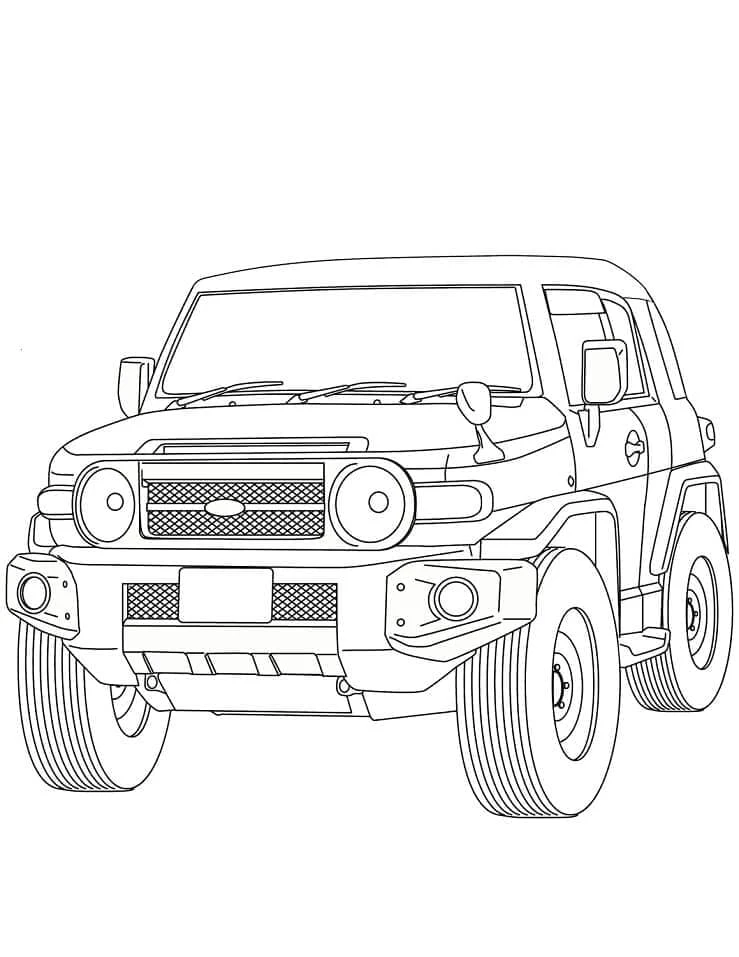Toyota boyama sayfası – boyama çalışması, yaratıcılığı geliştirir
