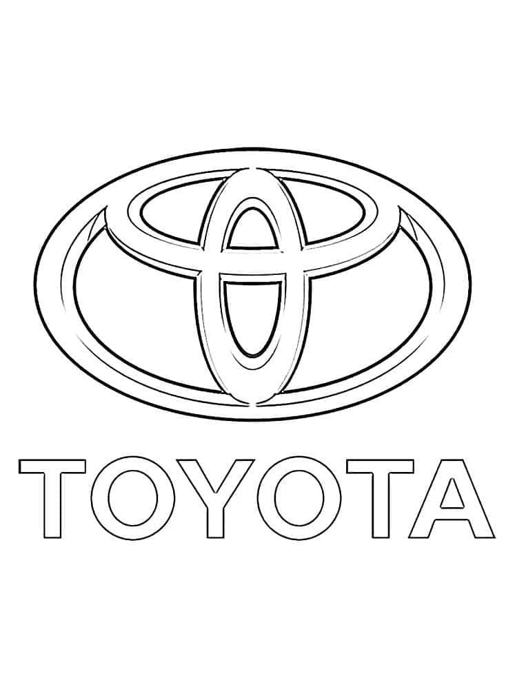 Toyota boyama sayfası – kolay boyama, eğitici aktivite