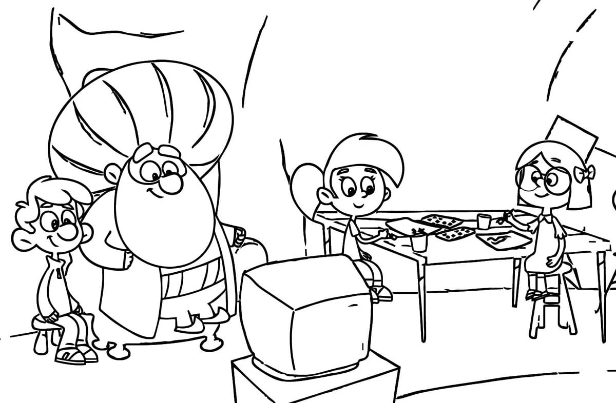Nasreddin Hoca Zaman Yolcusu boyama sayfası – eğitici aktivite, yaratıcılık