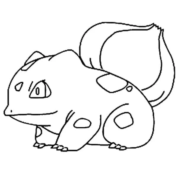 Bulbasaur boyama sayfası – çocuklar için, çizgi film temalı