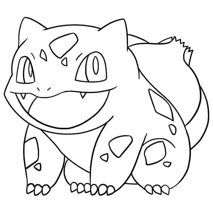 Bulbasaur boyama sayfası – boyama etkinliği, çocuk aktivitesi