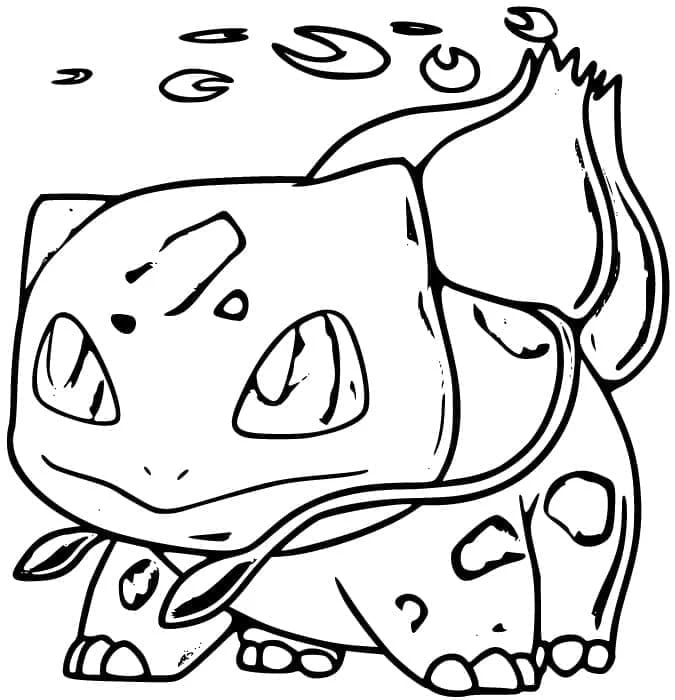 Bulbasaur boyama sayfası – eğitici aktivite, yaratıcılık