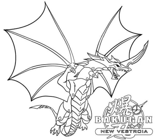 Bakugan boyama sayfası – çocuklar için, çizgi film temalı