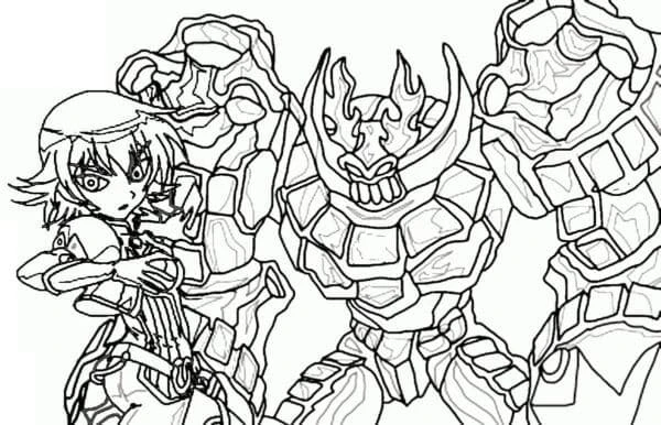 Bakugan boyama sayfası – okul öncesi, evde etkinlik