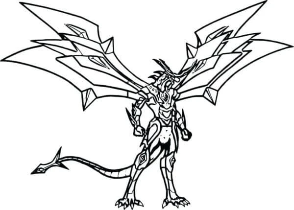 Bakugan boyama sayfası – renkli çizimler, okul öncesi