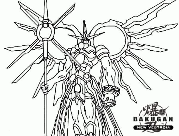 Bakugan boyama sayfası – keyifli zaman, renkli çizimler