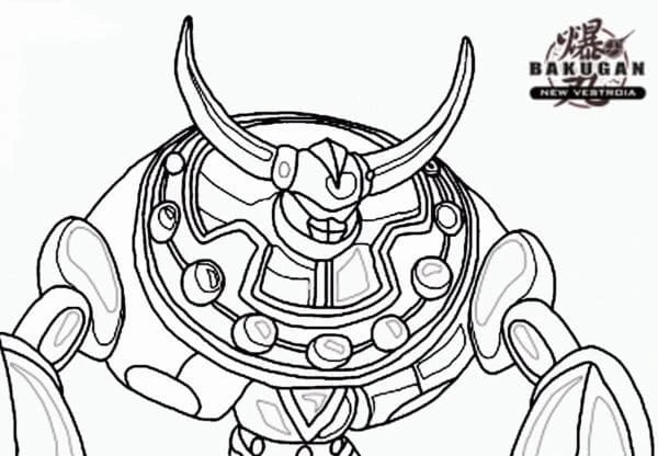 Bakugan boyama sayfası – boyama çalışması, yaratıcılığı geliştirir