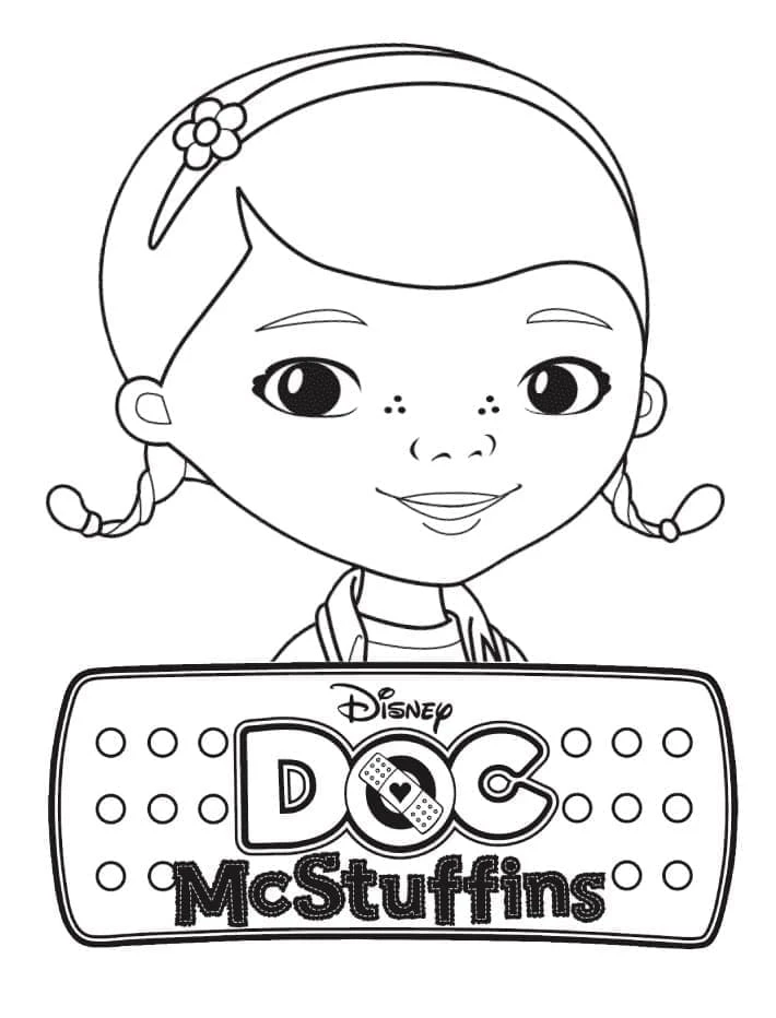 Doktor McStuffins boyama sayfası – çocuk aktivitesi, PDF indir