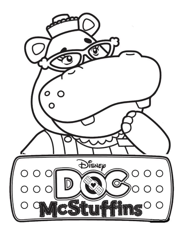Doktor McStuffins boyama sayfası – yaratıcılık, eğlenceli etkinlik