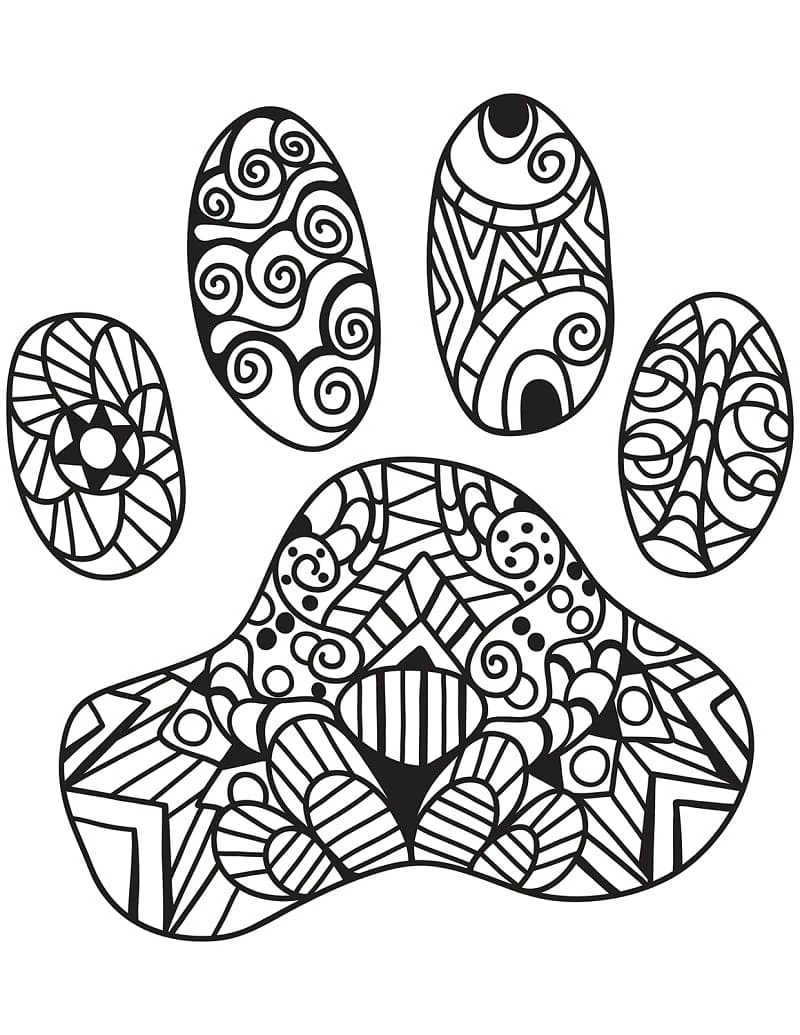 Zentangle boyama sayfası – boyama çalışması, yaratıcılığı geliştirir