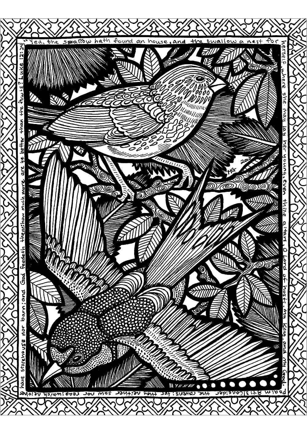 Zentangle boyama sayfası – boyama etkinliği, çocuk aktivitesi