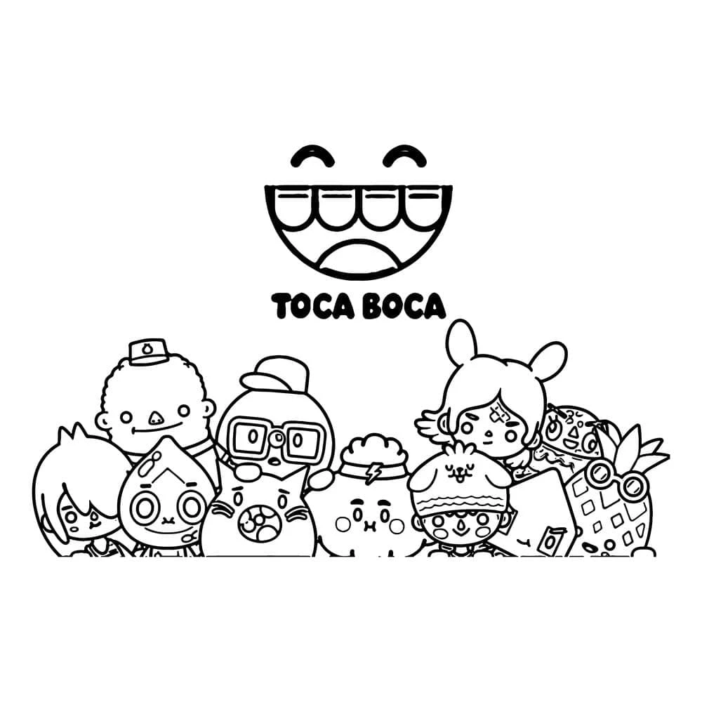 Toca Boca boyama sayfası – boyama çalışması, yaratıcılığı geliştirir