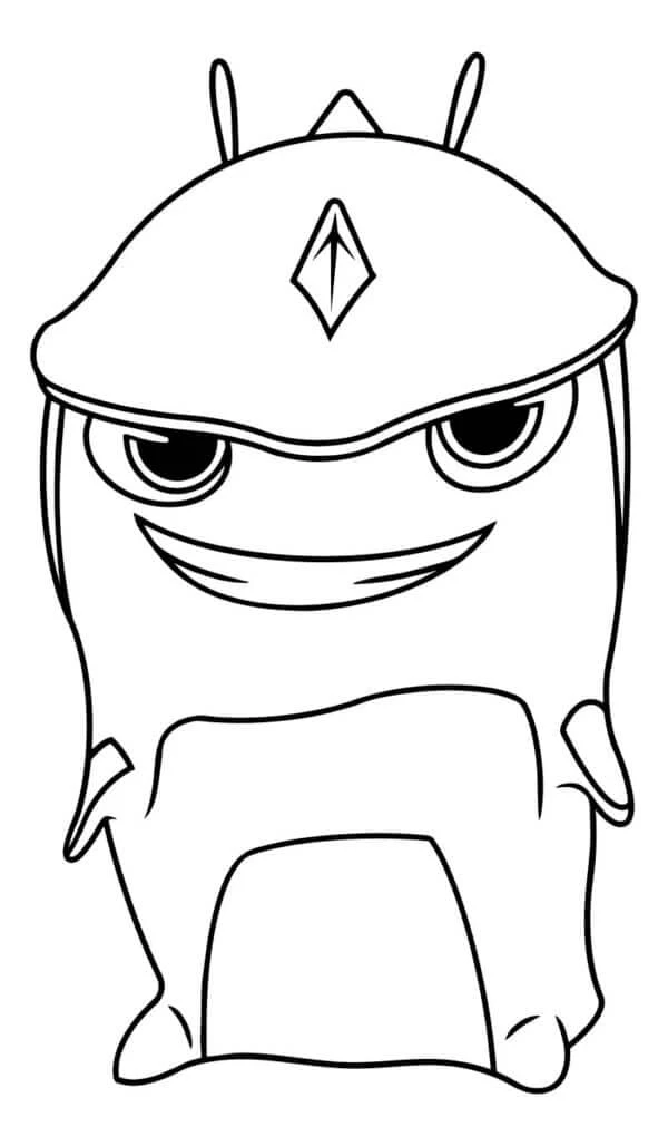 Slugterra boyama sayfası – el becerilerini geliştirir, boyama çalışması