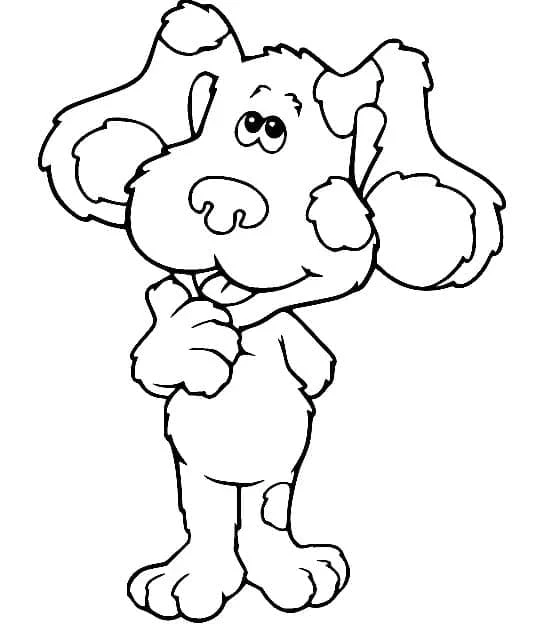 Blue’s Clues boyama sayfası – ücretsiz yazdır, boyama etkinliği