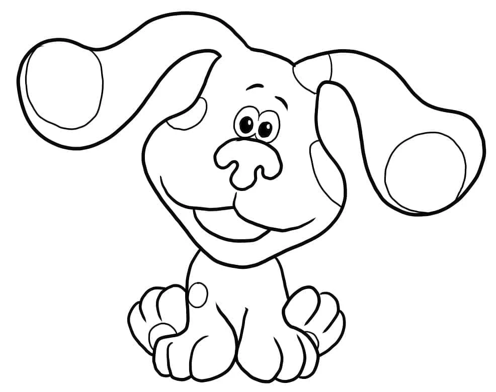 Blue’s Clues boyama sayfası – çocuk aktivitesi, PDF indir