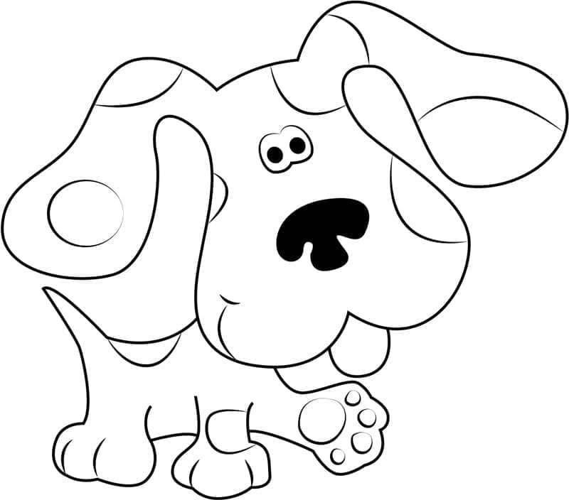 Blue’s Clues boyama sayfası – boyama çalışması, yaratıcılığı geliştirir