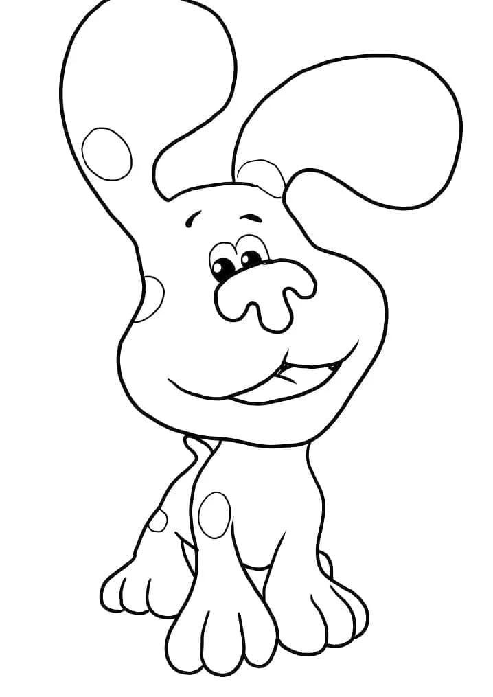 Blue’s Clues boyama sayfası – boyama çalışması, yaratıcılığı geliştirir