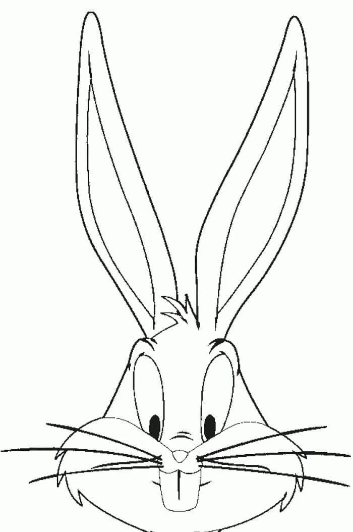 Bugs Bunny boyama sayfası – evde etkinlik, ücretsiz yazdır