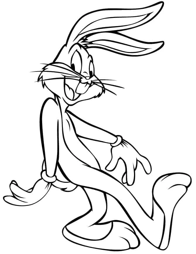 Bugs Bunny boyama sayfası – ücretsiz yazdır, boyama etkinliği