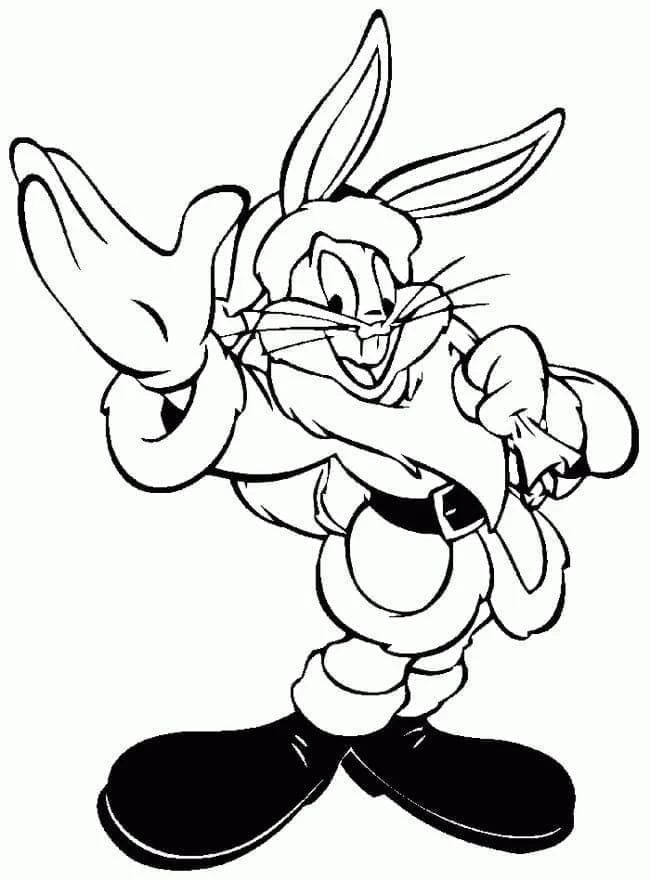 Bugs Bunny boyama sayfası – boyama etkinliği, çocuk aktivitesi