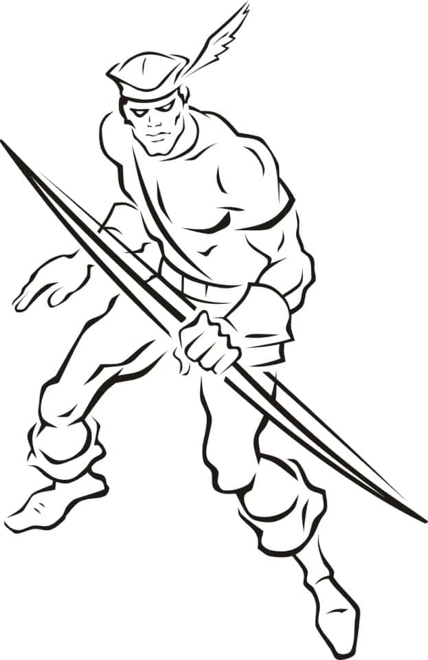 Green Arrow boyama sayfası – yaratıcılığı geliştirir, keyifli zaman