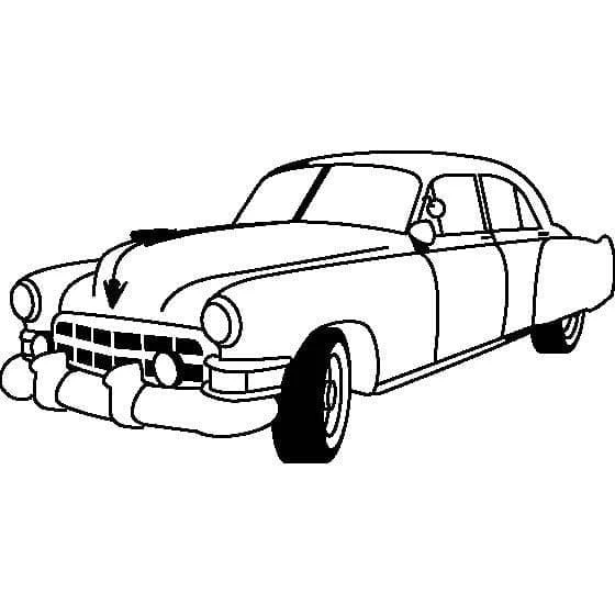 Cadillac boyama sayfası – yaratıcılık, eğlenceli etkinlik