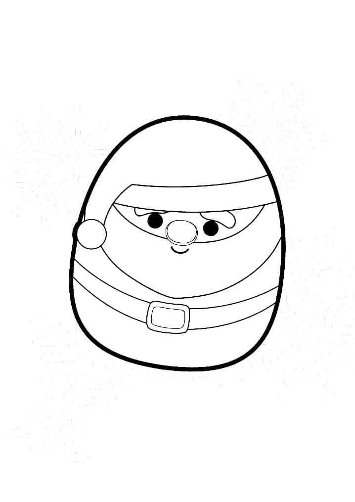 Squishmallow boyama sayfası – el becerilerini geliştirir, boyama çalışması