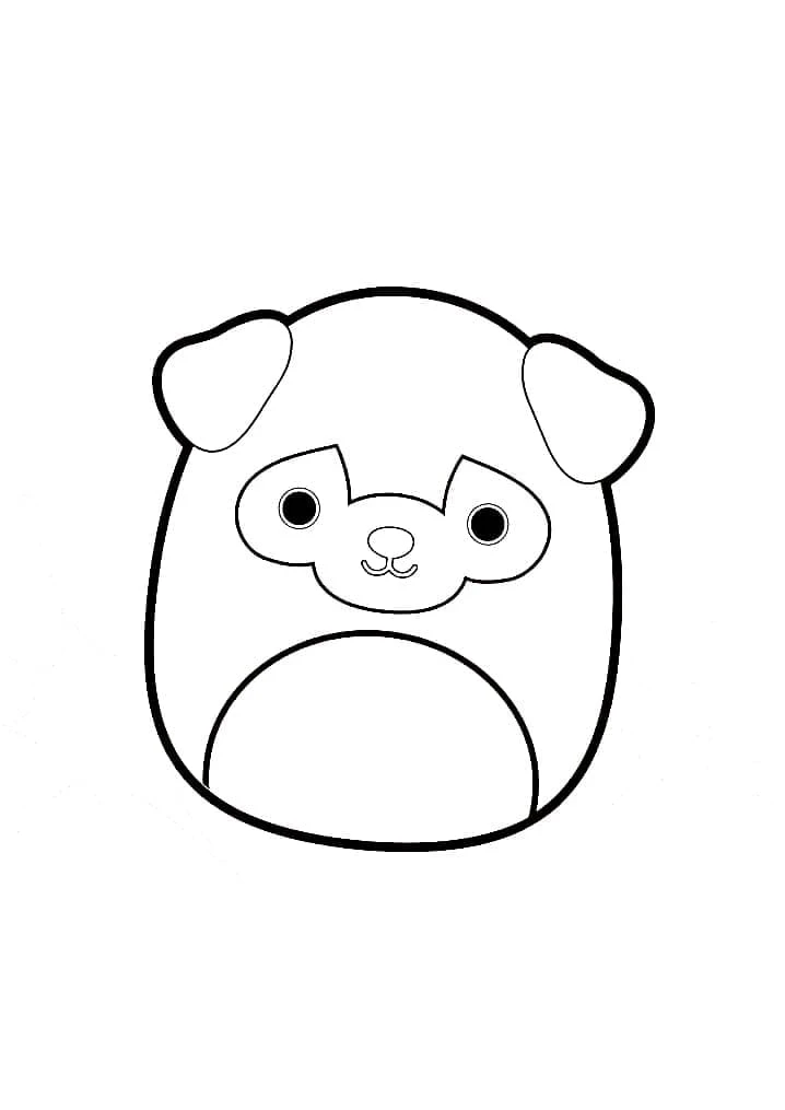 Squishmallow boyama sayfası – çocuk aktivitesi, PDF indir