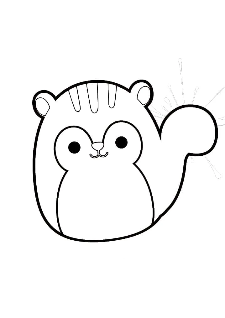 Squishmallow boyama sayfası – renkli çizimler, okul öncesi