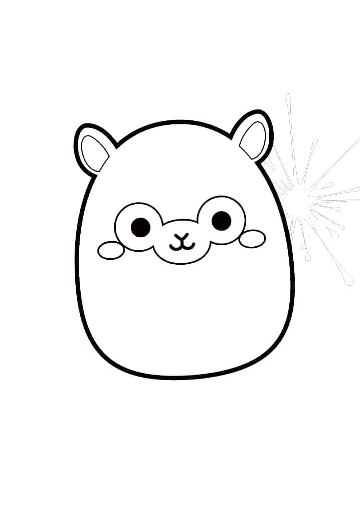 Squishmallow boyama sayfası – eğlenceli etkinlik, el becerilerini geliştirir